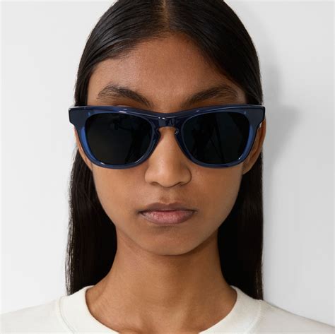 do burberry sunglasses have uv protection|Arch Facet Sunglasses in Dark blue .